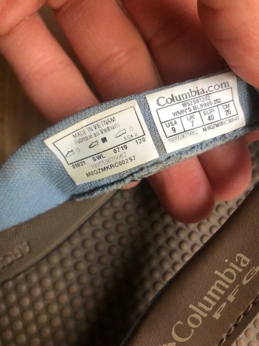 Columbia Women’s rubber flip flops Brown Sz EUR40 US9 Uk7 - Picture 3 of 7