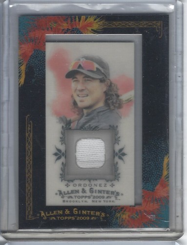 2009 Topps Allen & Ginter Magglio Ordonez Mini Game Used Jersey Card 