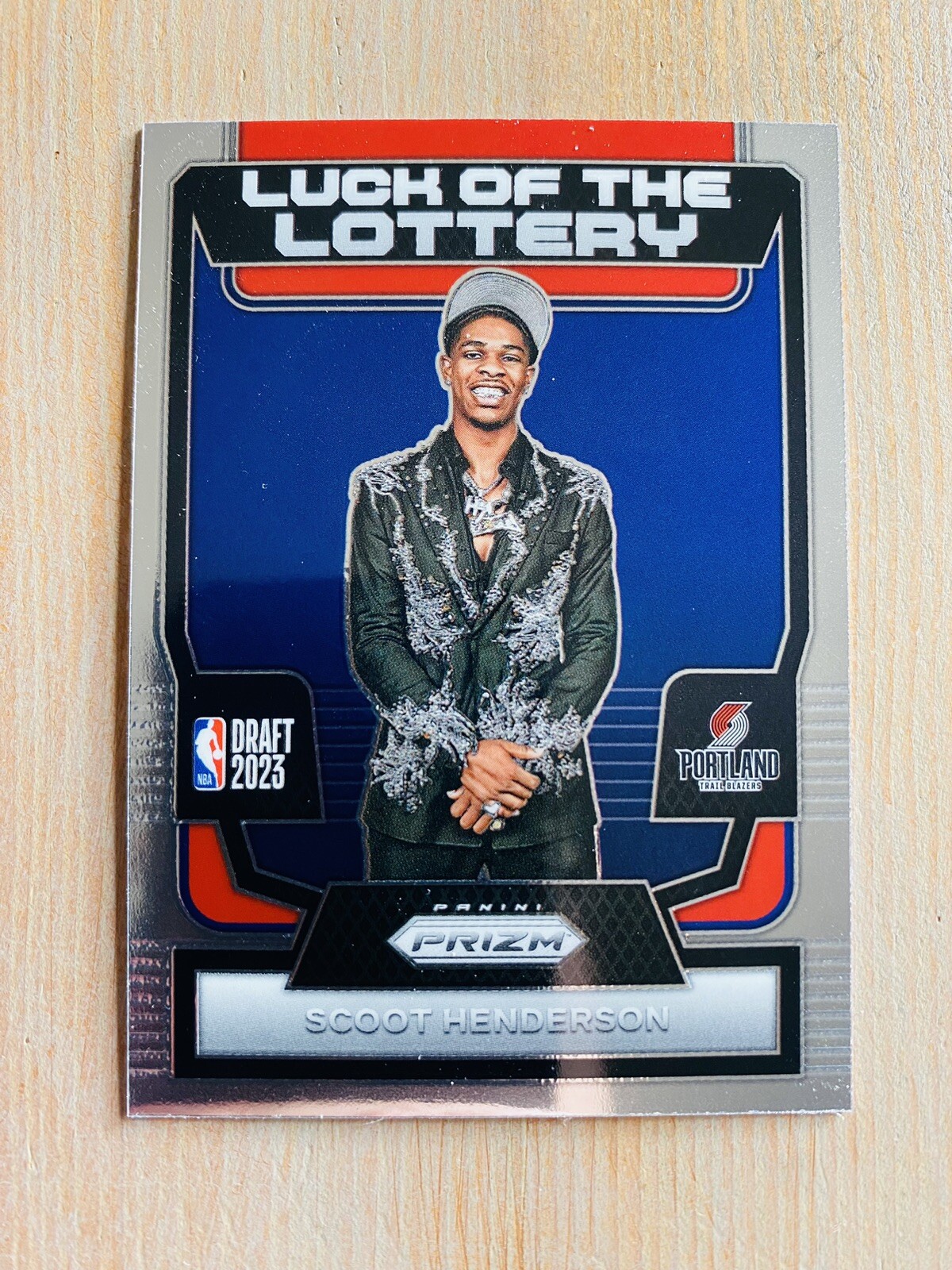 Scoot Henderson 2023-24 Panini Prizm Luck Of The Lottery Rookie #14 Blazers Rc