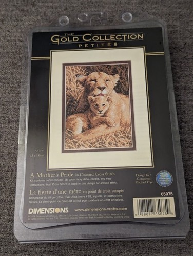 Counted Cross Stitch 🐯 TIGER Dimensions Gold Collection Petites Needlepoint NEW - Picture 6 of 13