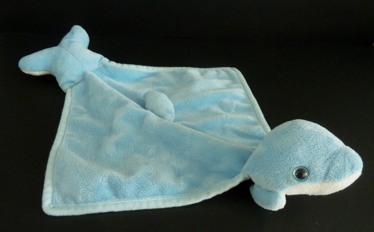 DOUDOU PLAT IMPEXIT DAUPHIN bleu blanc TRES BON ETAT