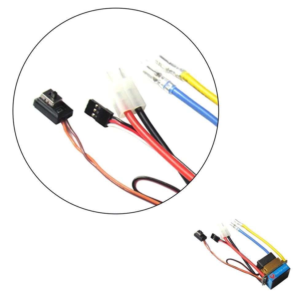 480A 3-Modes New Brushed Speed Controller for 1:10 RC Buggy Rock Crawler Car - Image 2 of 4