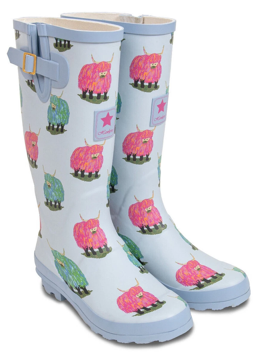 Cow print hotsell rubber boots