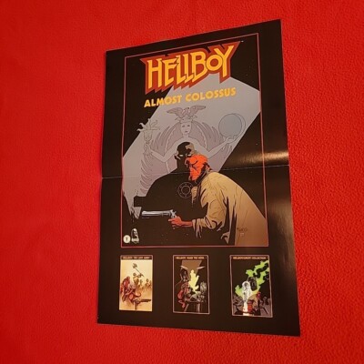 HELLBOY Almost Colossus mignola Art Poster dark horse extra VTG 1997 11'' x 17''