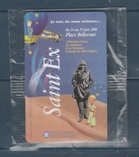 télécarte centenaire de Saint Exupéry Lyon Bellecour juin 2000 neuve blister