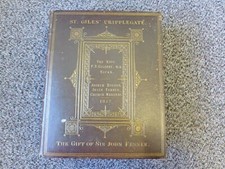 Antique Leather Church Bible St. Giles Cripplegate 1872 