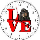 Black and Tan Coonhound Park Cute Puppy Dog kitchen living room Wall Clock