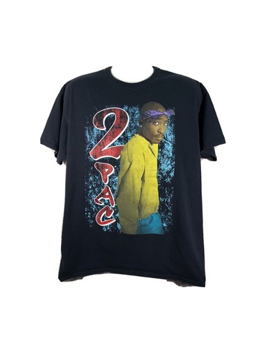 2Tupac label vtg 90's legenday Tupac Shakur Rap tee sz XL - Picture 1 of 9