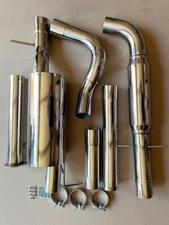 S/S 3" Catback Exhaust + 2.5" Muffler Tip For 1999-2005 VW Golf Jetta MKIV 1.8T