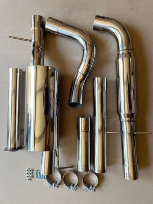 S/S 3" Catback Exhaust + 2.5" Muffler Tip For 1999-2005 VW Golf Jetta MKIV 1.8T - Bild 1 von 4