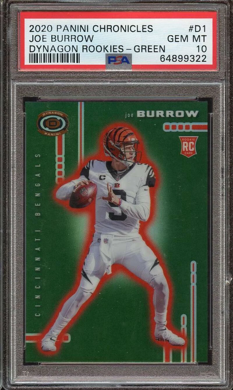 Joe Burrow Panini Chronicles Dynagon Rookies #D1 Green