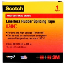 3M 7000006086 Linerless Premium Splicing, 30 ft L x 1-1/2 in W, 30 mil THK, Ethy