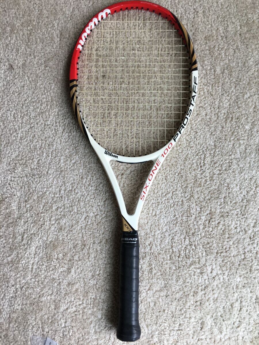 WILSON PRO STAFF SIX ONE 100 BLX 16X18 4 1/2'' RACKET #9429 WILSON PRO STAFF SIX ONE 100 BLX 16X18 4 1/2'' RACKET #9429