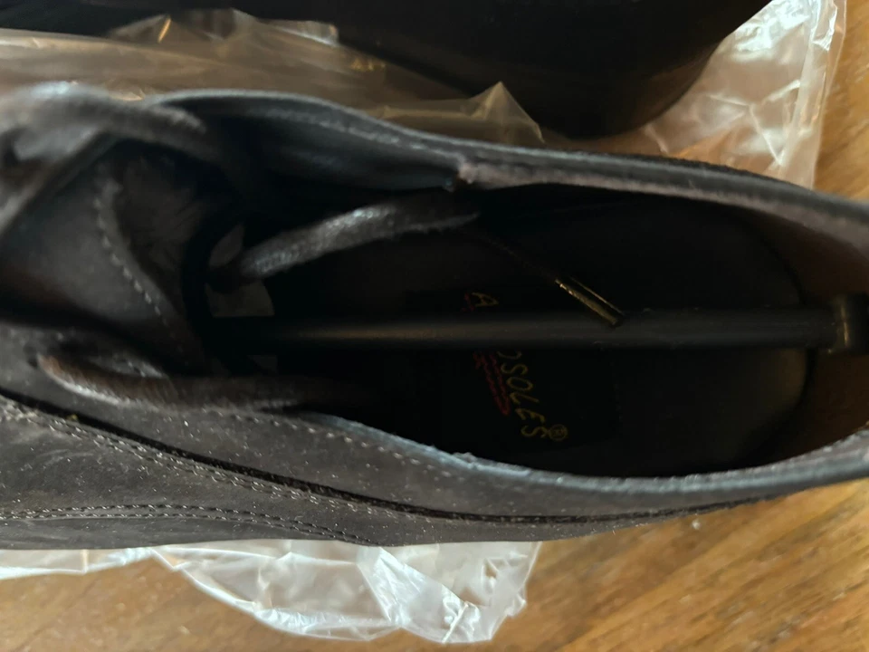 Zapatos para mujer Aerosoles marrón oscuro gamuza encaje corbata talla 8M - nuevos - nunca usados Foto 2 de 4