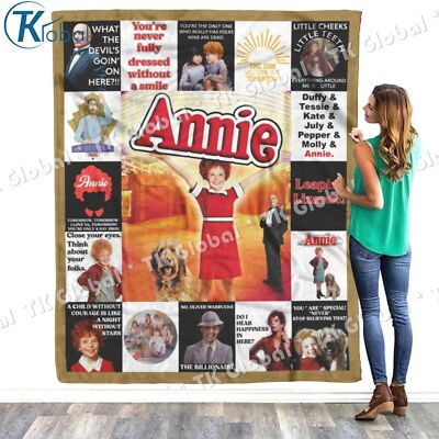 Annie Blanket, Annie 1982 Movie Broadway Fleece, Sherpa Blanket