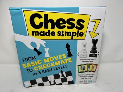 Spin Master Chess Made Simple, Beginner Learning Chess Set with Chess Board
