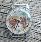 RARE OLD VINTAGE SOVIET RUSSIAN COLLECTIBLE POBEDA 1956 2MCHZ WATCH HAND PAINTED