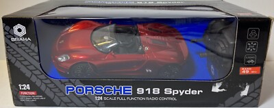 BRAHA Porsche 918 Spyder (1:24 Scale) Radio Control RC Car Band 49 MHz-866-2414 