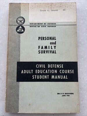 Personal and Family Survival: Adult Education Student Manual / 1966 Paperback