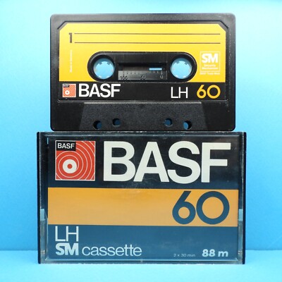   1x BASF LH SM 60 * IEC I Type 1 * Cassette Kassette Casete кассета ** 1977