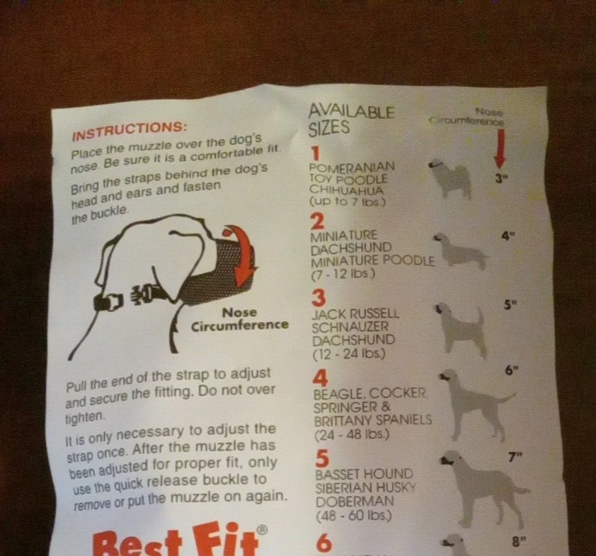 Hocico de malla costera para perro talla 7 negro fácil de poner mejor ajuste aseo suave Foto 2 de 4