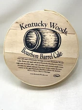 Kentucky Woods Bourbon Barrel Round Cake Box with Wood Lid 11” -  MINT