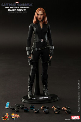 ホットトイズ　MMS239 ブラックウィドウ 1/6 HT hottoys Captain America 2 MMS239 Winter Soldier Black Widow