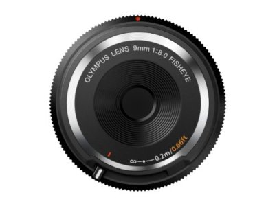 OLYMPUS Mirrorless SLR 9mm f8 Fisheye Body Cap Lens Black BCL-0980