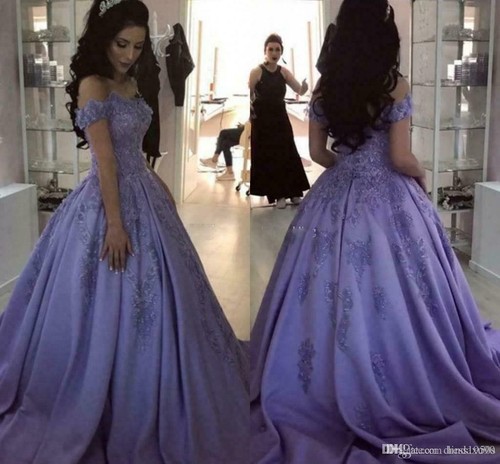 Lavender Ball Gown Quinceanera Dresses 