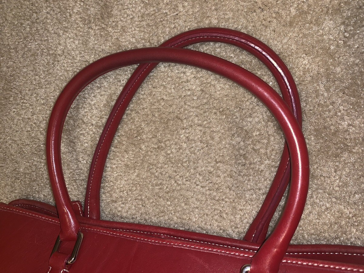 バッグ OLD COACH Large tote bag RED GORGEOUS RED VINTAGE COACH HAMPTONS Large Tote Bag Purse