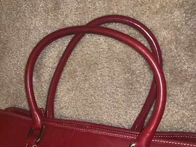 バッグ OLD COACH Large tote bag RED GORGEOUS RED VINTAGE COACH HAMPTONS Large Tote Bag Purse