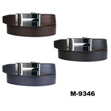 Cintura Cinta Uomo Vera Pelle Casual Classica Fibbia Automatica Accorciabile