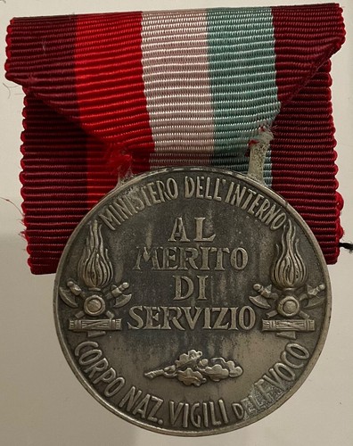 VIGILI DEL FUOCO MINISTERO DELL’INTERNO MED AL MERITO DI SERVIZIO REGNO D’ITALIA - Picture 6 of 8