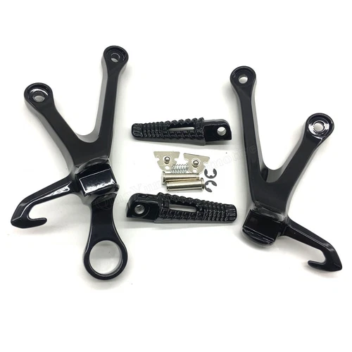 For Suzuki GSXR1000 2017-2022 Motorcycle Rear Passenger Foot Pegs Bracket Black - Imagen 3 de 7