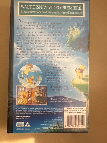 vhs disney sigillata Winnie the Pooh alla ricerca di Christopher Robin - Foto 2 di 2