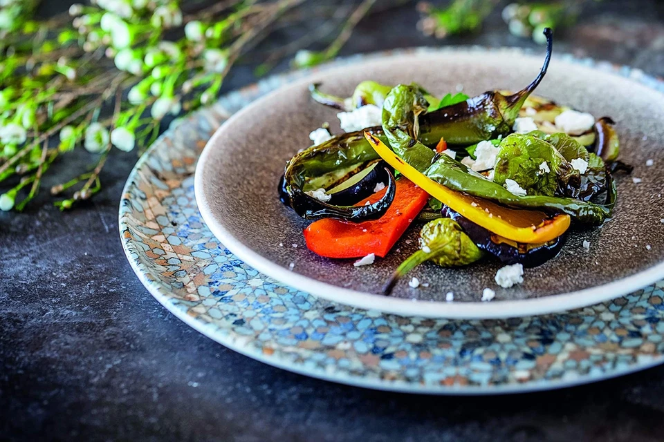 Bonna Luca Mosaic Gourmet Blau 6x Speiseteller Essteller Teller flach rund 27cm - Bild 2 von 4