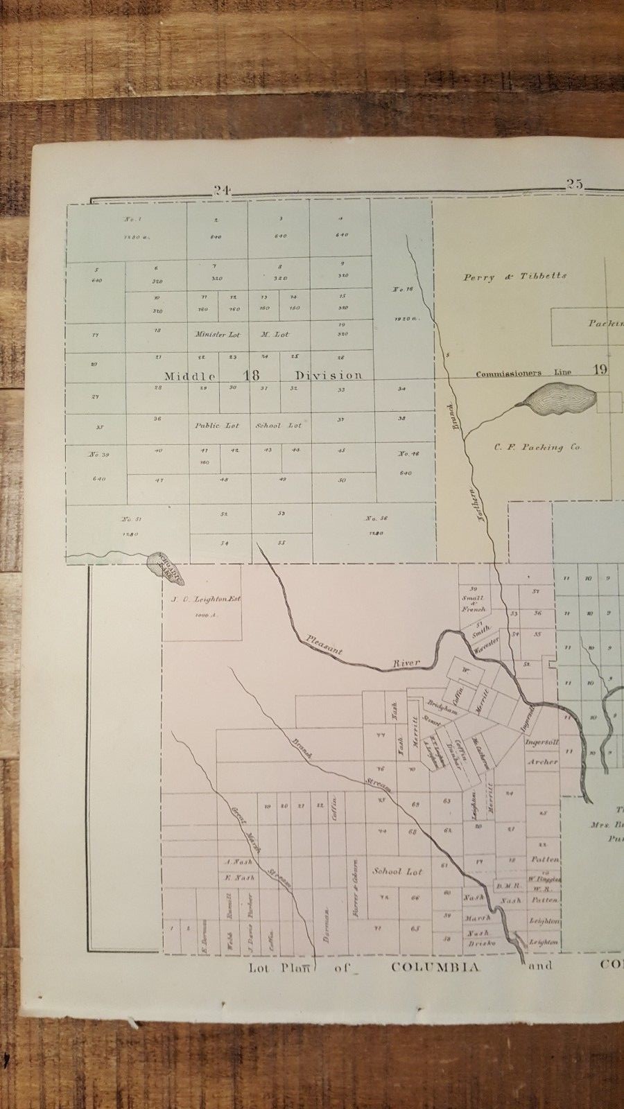 ANTIQUE Colored Map of BEDDINGTON & DEBLOIS, N. Colby & Co. 1881 eBay