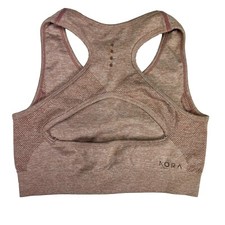 Kora Sports Bra Pink Medium Racerback Seamless Athleisure Performance Workout