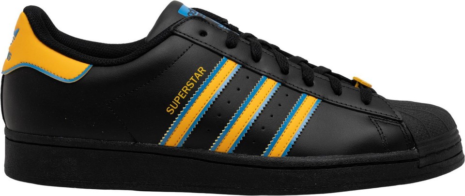 Adidas Superstar Black Gold Blue for sale | eBay