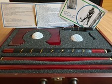 GOLF Set ⛳ Holzkoffer Golf training ⛳ + 2 Tolle große Bücher als Geschenk 🎁📚