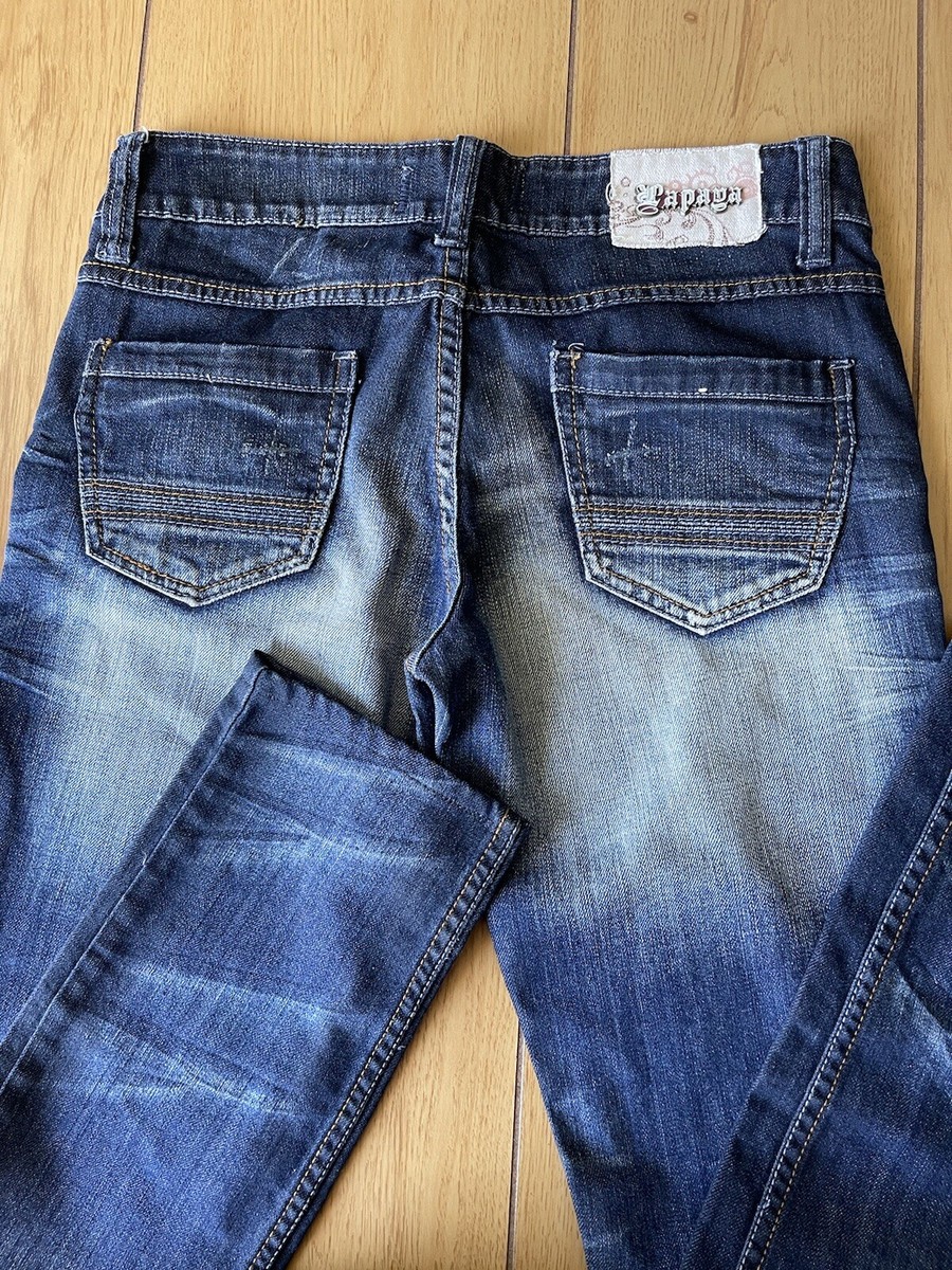 Jeans Papaya Femme Taille 44 (UK 16) - Coupe Droite, Bleu, 98% Coton 2% élasthanne
