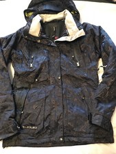 Liquid Boardwear 5k Quattro Small Snowboard Coat Ski Jacket Black Bin 14