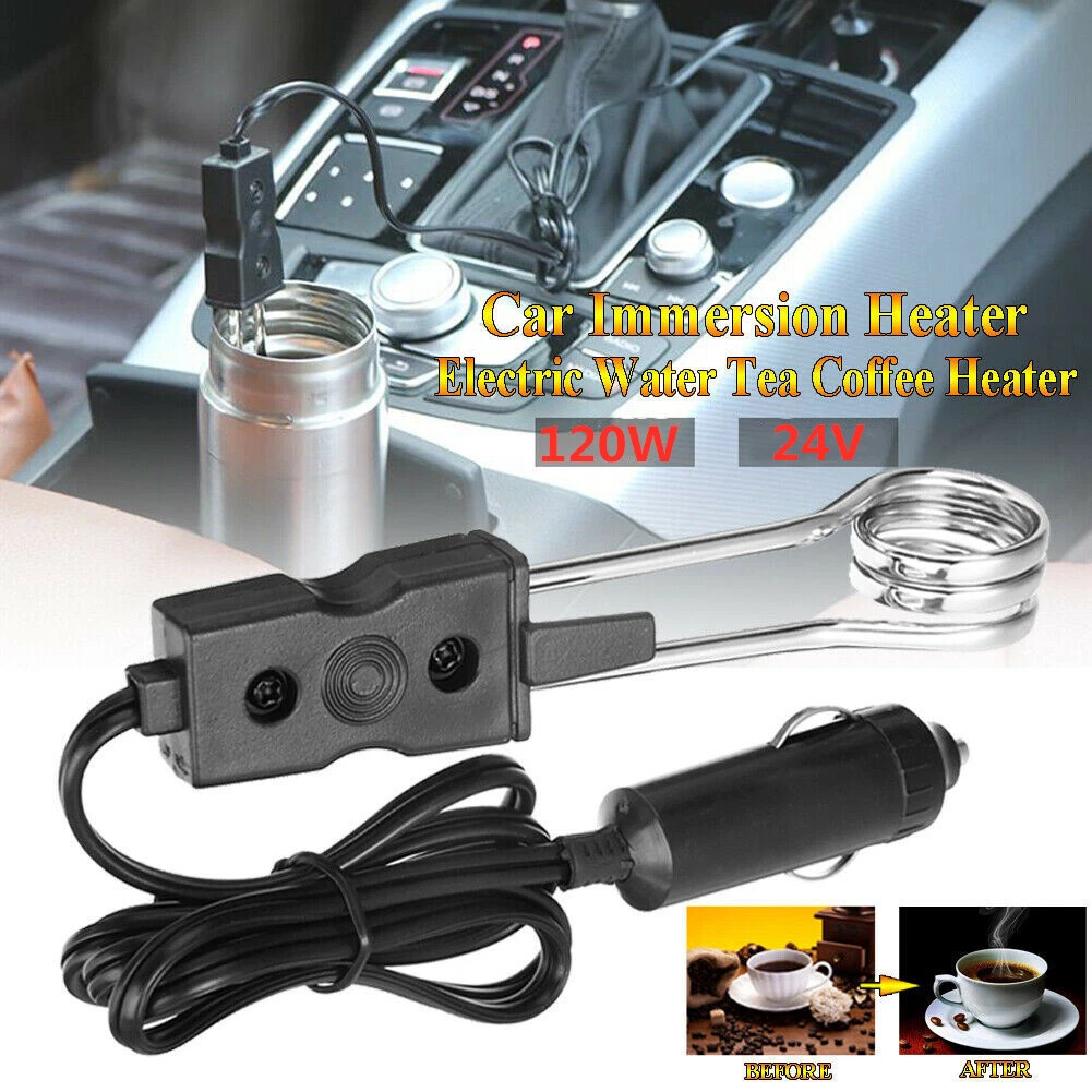 Portable 24V Car Immersion Heater Auto Hot Boiler Electric Tea Coffee Water  | eBay