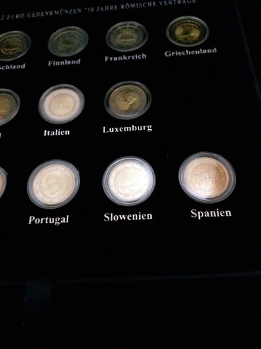 Gedenkmünzenset 50 Jahre Römische Verträge, 2€, aus 13 Länder 2007 Sammelalbum - Bild 6 von 8