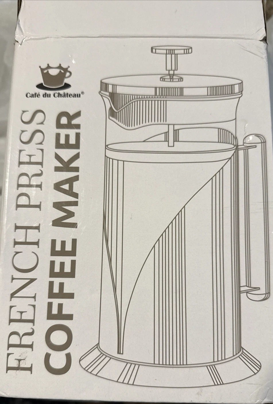 French Press Coffee Maker 34 oz, Silver, Stainless Steel, Tea, Camping & Travel