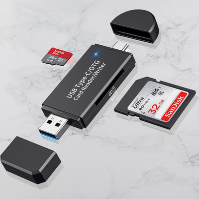 Card Reader USB 3.0 Type C Micro SD TF OTG Smart Memory Adapter Laptop Computer