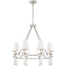 Crystorama 8867-PN Baxter Chandelier Polished...