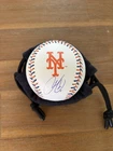 Francisco Lindor Autographed Mets Team Baseball Logo Colored Laces Fanatics Auth