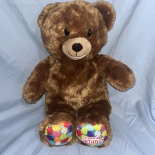 Build-a-Bear Plush Teddy Brown 15 Happy Birthday 2021 BAB Stuffed Animal Toy