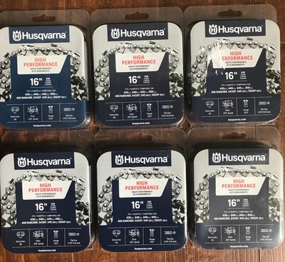 Husqvarna 16'' Chainsaw Chain H30 .325'' .050'' 6 Boxes